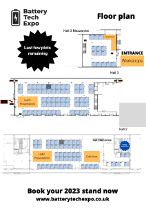 Battery Tech Expo 2023 Layout
